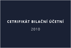 Certifikát bilační účetní